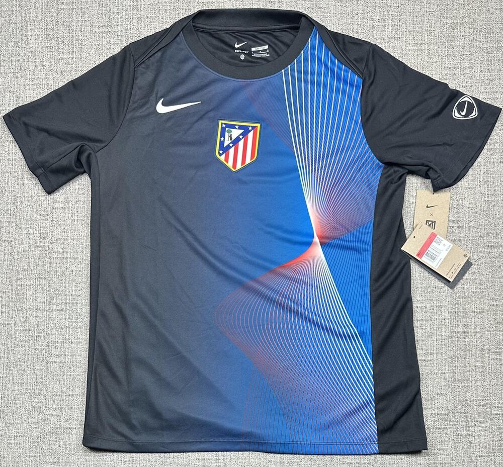 Atletico Madrid Jersey Mens Large Pre-Match 25/26 Soccer Nike Dri Fit NWT Slim